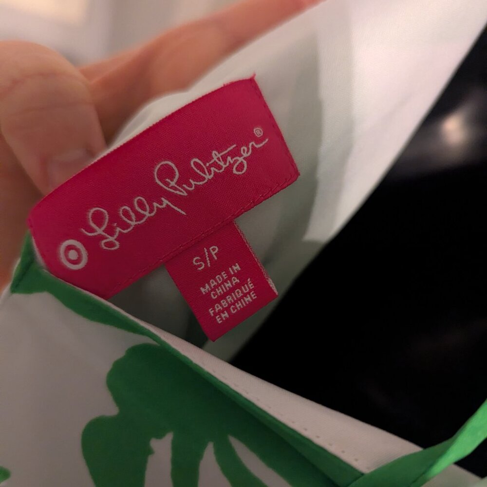 Lilly Pulitzer white and green slip dress - S - Picture 6 of 7